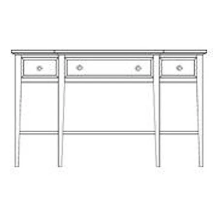 Console Table with 3 Drawers